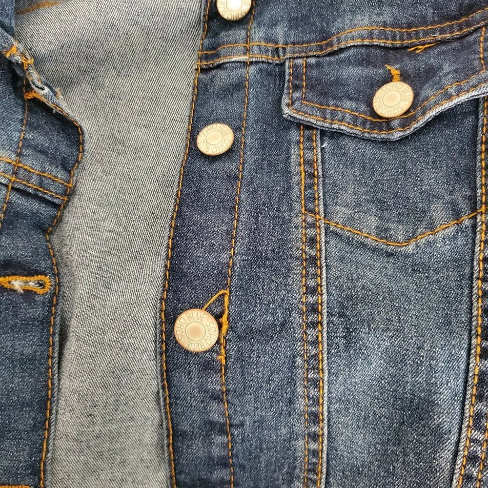 Girl's Soho Button Front Denim Jean Jacket Girl's Size 12